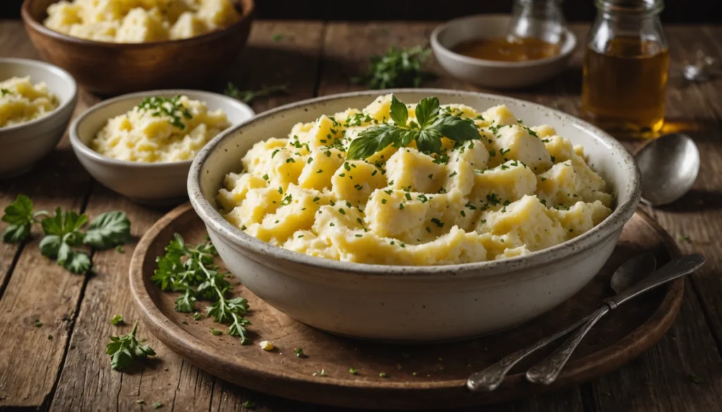 écrasé de pommes de terre au four