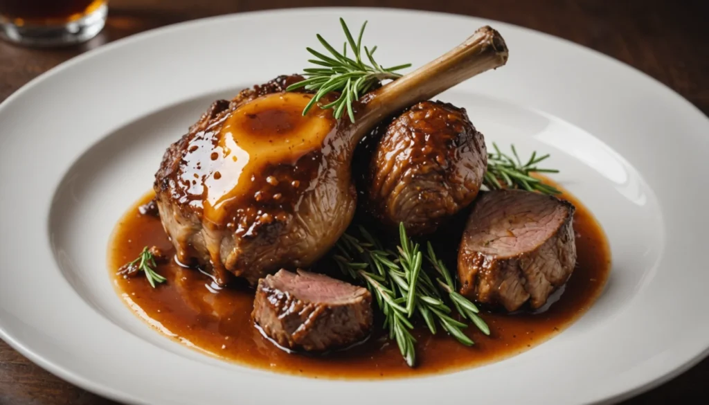 gigot d'agneau confit au miel cuisson lente