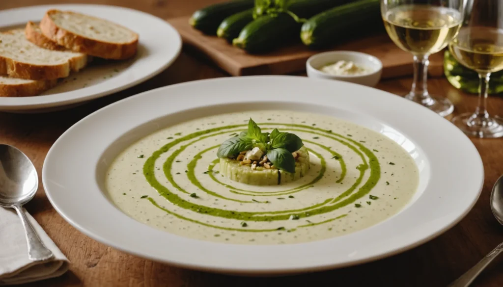 velouté de courgettes chevre