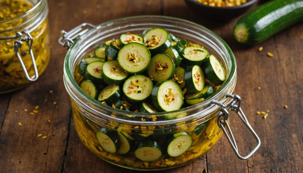 pickle courgette