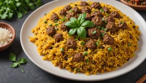 recette riz viande hachée marocaine