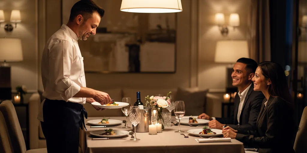 Réserver un dîner gastronomique chez soi: l’expérience qui change une soirée