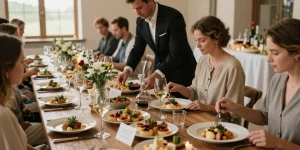 Du vin d’honneur au dessert : comment composer un menu de mariage harmonieux