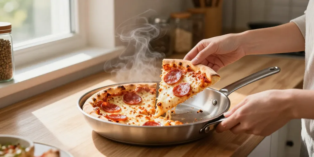 réchauffer pizza
