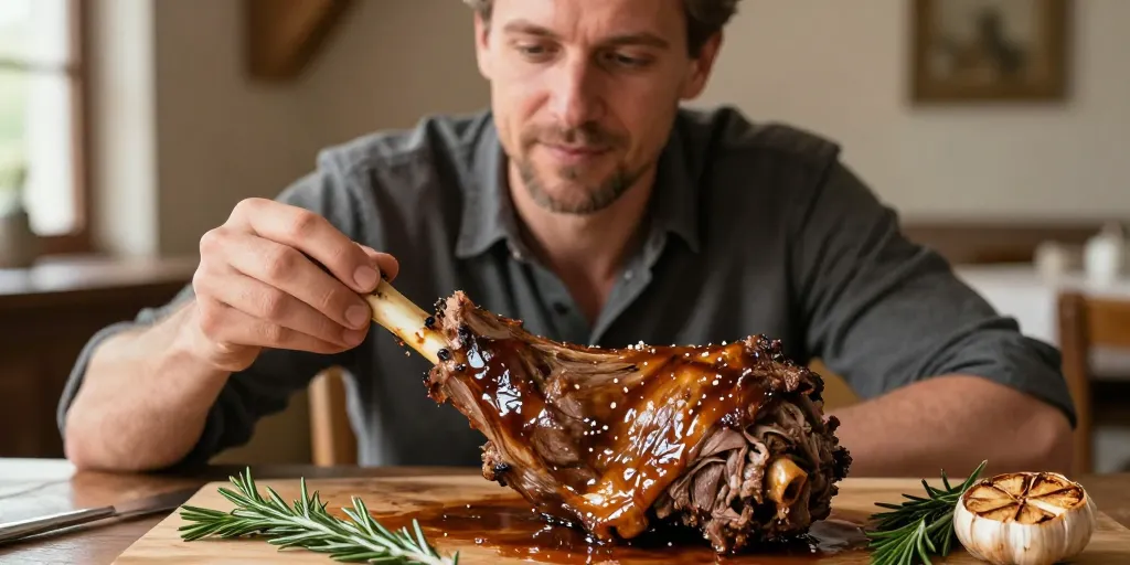 souris d'agneau au four