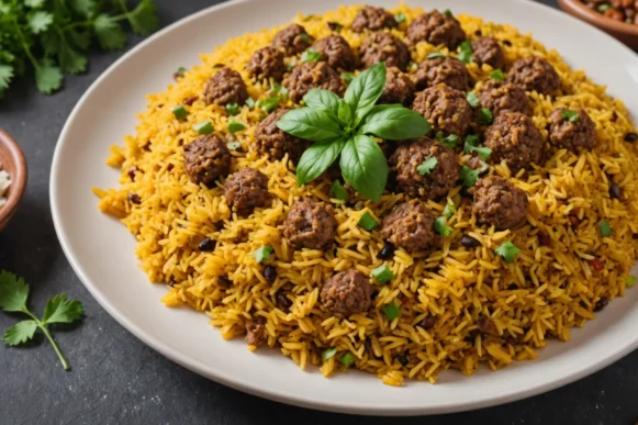 recette riz viande hachée marocaine