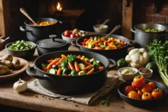 légumes fondants en cocotte
