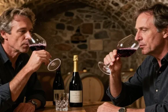 vin rouge petillant francais